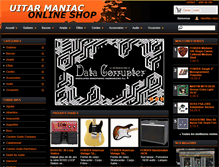 Tablet Screenshot of guitarmaniac.com